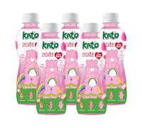 KATO x Care Bear Lychee Fruit Juice with Nata De Coco 320ml x 5 Bottles - Halal