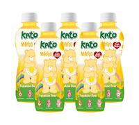 KATO x Care Bear Mango Fruit Juice with Nata De Coco 320ml x 5 Bottles - Halal