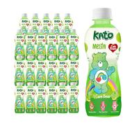 KATO x Care Bear Melon Fruit Juice with Nata De Coco 320ml x 24 Bottles - Halal