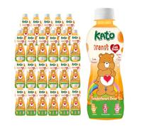 KATO x Care Bear Orange Fruit Juice with Nata De Coco 320ml x 24 Bottles - Halal