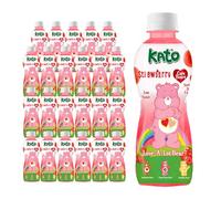 KATO x Care Bear Strawberry Fruit Juice with Nata De Coco 320ml x 24 Bottles - Halal
