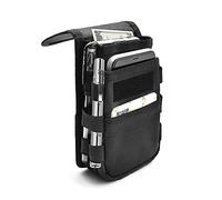 KATOLK Belt Phone Pouch, Large Smartphone Holder, Multi-Purpose Tactical Cell Phone Case for Work, Hiking, Camping, Barbecue, Rescue, Black