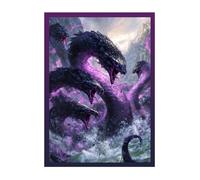 Katomula 100 MTG Card Sleeves with 100 Inner Sleeve, Textured Back Art Sleeves, Fit Standard Size Cards- Nightmare Hydra