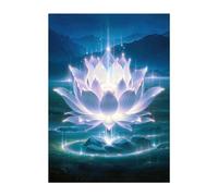 Katomula 100 MTG Card Sleeves with 100 Inner Sleeve, Textured Back Art Sleeves, Fit Standard Size Cards- Plains Lotus