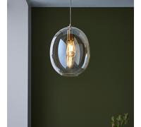 katonah lustre glass pendant light in champagne