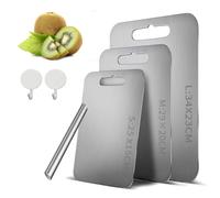 Katori Titanium Chopping Board, Katori Titanium Cutting Board, 3 Size Options, One Side for Raw Foods, One Side for Cooked Foods, Suitable for Cutting Meat, Bread, Vegetables, and Fruit (L)