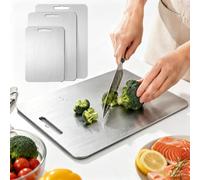 Katori Titanium Cutting Board,No Microplastics and Wood Dust，34 * 23cm | 100% Pure Titanium Cutting Boards for Kitchen Non Toxic, Double Sided Food Grade Hygiene Dishwasher Safe Meat Fruit
