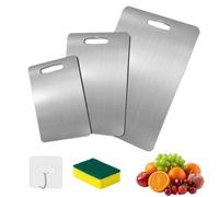 Katori Titanium Cutting Board, Titanium Cutting Board for the Kitchen, Multifunctional, Durable, and Machine-Washable, Food-Safe on Both Sides (30 * 20cm)