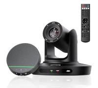 KATOVJJTS All-in-One Conference Room PTZ Camera 4K UHD System, Video Conference Camera with 10X Optical Zoom and Bluetooth Speakerphone&Microphones, Easy Setup for Church and Meeting