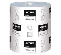 Katrin 460218 Basic System hand towel roll, 1-Ply, Windmill embossing, Blue (Pack of 6)
