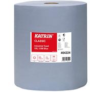 Katrin Classic Industrial Hand Towel Roll 3-Ply Blue 500 Sheets (Pack of 2)