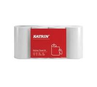 Katrin Kitchen Towel Paper Roll 2-Ply 64 Sheets White Pack of 4 87075