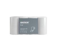 Katrin Plus 2-Ply Toilet Paper Roll Easyflush White 400 Sheets (Pack of 40) 96039