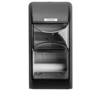Katrin Wall Mounted 2-Roll Paper Towel Dispenser, Black