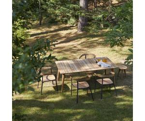 Katrine - Garden table in recycled solid teak, seats 6-8 people Natural