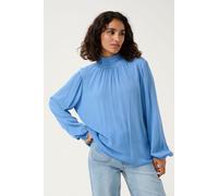 KAtrine Smock Neck Casual Fit Blouse Plain Kaffe Blue 12