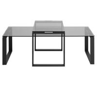 Katrine Smoked Glass Coffee Table (Set of 2)