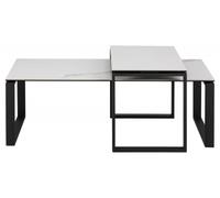 Katrine White Ceramic Coffee Table (Set of 2)
