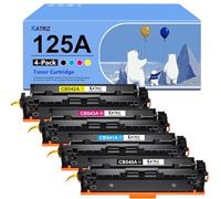 KATRIZ 125A Toner Cartridge 4 Pack , Replacement for HP 125A 131A CB540A CF210A CF320A Toner Work With Pro 200 Color MFP M276nw M276n M251n M251nwCP1515N CP1525N M276 M251 Printer