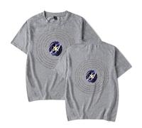 KATSEYE 2025 Beautiful Chaos Tour Merch T-Shirt - Unisex Short Sleeve Korean Style Graphic Tee Concert Apparel for K-Pop Fans (Grey,3XL)