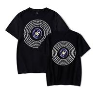 KATSEYE 2025 Beautiful Chaos Tour Merch T-Shirt - Unisex Short Sleeve Korean Style Graphic Tee Concert Apparel for K-Pop Fans (Black,M)