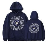 KATSEYE 2025 Beautiful Chaos Tour Merch Unisex Hoodie - Fashion Concert Apparel Graphic Pullover Sweatshirt for K-Pop Fans (Navy,M)