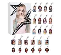 KATSEYE Advent Calendar 2026 Acrylic 24Day Christmas Countdown Calendar | Katseye Merch Korean Idol Group Sophia Lara Yoonchae Megan Daniela Manon Katseye Keychain PINKY UP Gabriela Gnarly Wild Album