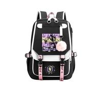 Katseye Backpack K Pop Singer Printed School Bag Katseye Merch Y2K Bookbag | Hip Hop,Sophia,Daniela,Lara,Megan,Yoonchae,Manon,School Rucksack,Lightweight,Schoolbag,with Zipper,Adjustable