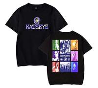 Katseye Beautiful Chaos Merch T-Shirt Unisex Casual Crewneck Short Sleeve Fashion Tee (M,Black)
