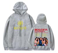 Katseye Merch 2025 The Beautiful Chaos Tour Hooded Drawstring Pocket Sweatshirt Men/women Fashion Pullover (3,3XL)