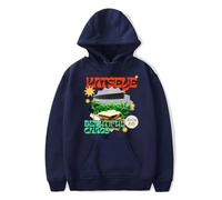 Katseye Merch Beautiful Chaos Hoodie Men Women Hip Hop Printing Pullover Hooded Sweatshirts (NAVY,4XL)