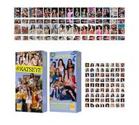 Katseye Photocards 420pcs KATSEYE Merch Novel Album 30pcs Lomo Cards & 360pcs Stickers Set & 30pcs Postcards, Mini Merch Photocards Set, Idol Collectible Girls Gift for Fans A02