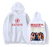 Katseye The Beautiful Chaos Tour Hooded Drawstring Pocket Sweatshirt Men/women Concert Pullover (2,S)