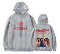 Katseye The Beautiful Chaos Tour Hooded Drawstring Pocket Sweatshirt Men/women Concert Pullover (3,XXS)