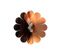 Katshdan Leaf Stud Earrings for Women Gold Drop Leaves Earrings Three Leaves Dangle Drop Earring Hammered Textured Leaf Statement Stud Earrings for Jewelry Women, One Size, Zinc, No Gemstone