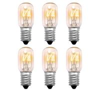 Katslyn 6 PCS E14 Screw Salt Lamp Bulb 15W 230V Pygmy Bulb SES Screw Bulb T20 Fridge Light Bulbs Warm White 2700K Dimmable,Fridge Oven Microwave Mini Wax Warmer Light Machine Bulb Incandescent Bulbs