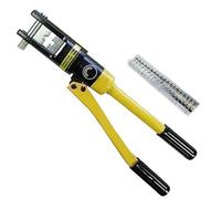 KATSU 14 Tons Hydraulic Crimping Tool 16-240mm² with 10 Steel Dies, Manual High Pressure Hydraulic Electric Cable Tool Kit for Copper and Aluminum Terminal Lugs Battery Wire Crimping 416373
