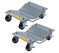 KATSU 2 Pack Wheel Dolly Car Skate Set 3000lbs Capacity Tire Dolly with 3" Swivel Casters for Moving Auto Repair Garage 161151