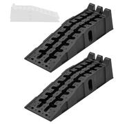 KATSU 2 PCs Plastic Car Ramps Stackable 4.5 Ton Heavy Duty Garage Ramps for Lifting Automotive Vehicles Workshop Car Service and Repair