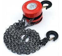 KATSU 2 Ton Chain Block Hoist 2.5m Lift Height Garage Car Engine Heavy Load Lifting Tool 181742