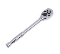 KATSU 3/8 Inch Drive 72-Teeth Quick Release Reversible Ratchet Socket Wrench Handle, Chrome Vanadium Mirror Polished, Auto Repair Garage Mechanical Tool, 195mm 422908