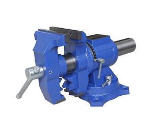 KATSU Bench Vice 4 Inch 100mm, Heavy Duty Multipurpose 360 Degree Swivel Base Workbench Table Clamp for Mechanics and Engineers 402364