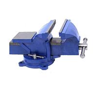 KATSU Bench Vice 5 Inch 125mm 12.5kg, Heavy Duty Swivel Base Lathe Milling Machine Table Workbench Clamp for Mechanics and Engineers 402353