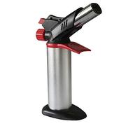 KATSU Blow Torch, Twin Head Mini Kitchen Gas Torch with Safety Lock and Adjustable Double Flame for Cooking Baking Soldering Heating 324104