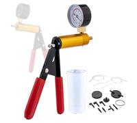 KATSU Brake Bleeding Kit Hand Held Vacuum Pump Tester Set Fluid Bleeder Tool with Vacuum Gauge and Adapters for Automotive Car Motorbike Motorcycle 450820