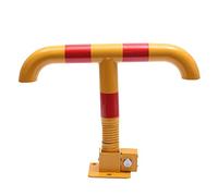 KATSU Car Parking Space Lock, High Visibility Yellow and Red T Shape Lockable Fold Down Spring Car Parking Barrier Bollard, Private Car Park Driveway Guard Saver Blocker 161870