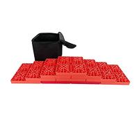 KATSU Caravan Levelling Blocks Plastic 10PCs Pack Heavy Duty Ideal for Leveling Single and Dual Wheels, Camper Levellers, Motorhome, Hydraulic Jacks, Stabilizer Jacks, Packed in Storage Bag 161926