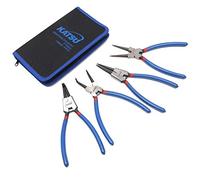 KATSU Circlip Pliers Set, 4-Piece 9 Inch Internal External Straight Bent Tip Circlip Snap Ring Pliers with Non-Slip Handle in Zip Case for Circlips Assembly 415729