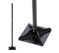KATSU Contractor's Tamper 200 x 200mm Square Steel Tamper Rammer with 1200mm Detachable Handle for Tamping Levelling Soil Ground Gravel Paving Repairing