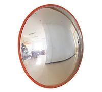 KATSU Convex Indoor Mirror 60cm 180 Degree Curved Wide Angle Traffic Mirror for Road Safety Shop Garage Warehouse Security to Eliminate Blind Spots with Wall Fixing Bracket 457135